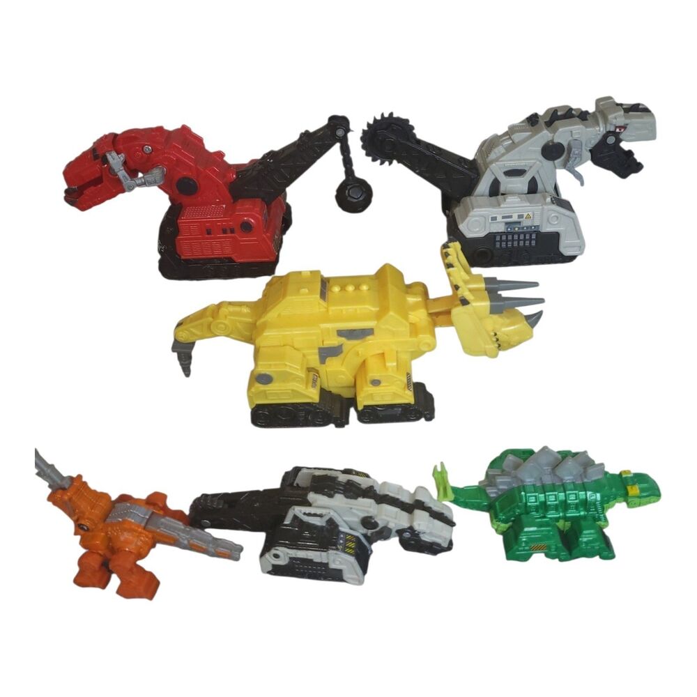 Dreamworks Mattel Dinotrux 2015 Lot of 6 D-Structs Ty Rux Dozer Skya Garby